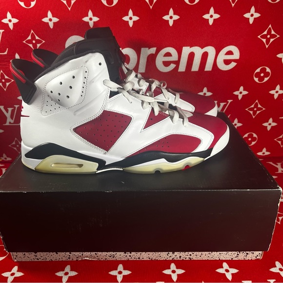 SOLD!! gently used Jordan 6 retro carmine size 14 - Picture 10 of 10